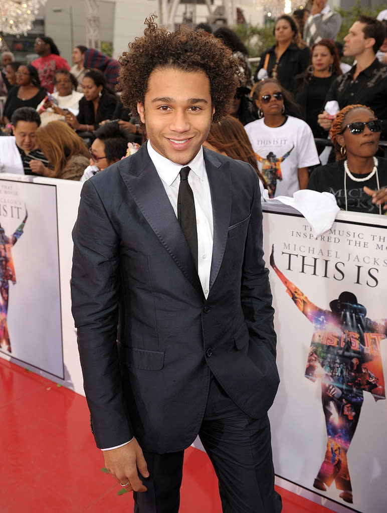 Michael Jackson's This It It LA Premiere 2009 Corbin Bleu