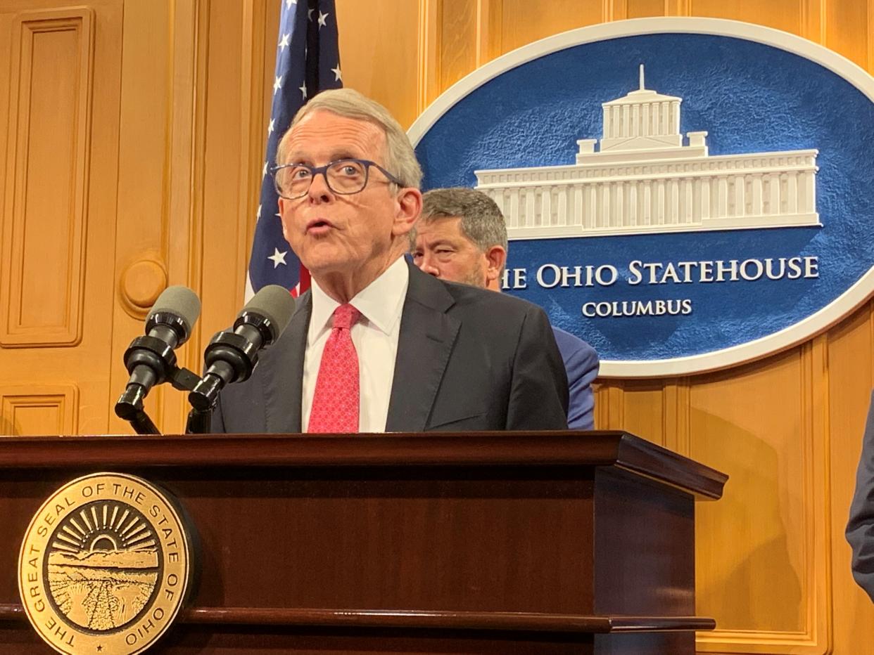 Ohio Gov. Mike DeWine says he knew Sam Randazzo had worked for FirstEnergy but he didn't know that the Akron-based utility paid Randazzo $4.33 million until more than a year after DeWine put Randazzo on the Public Utilities Commission of Ohio.