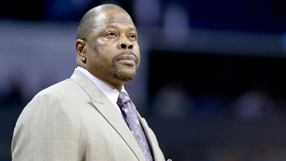 Pictured here, New York Knicks legend Patrick Ewing.