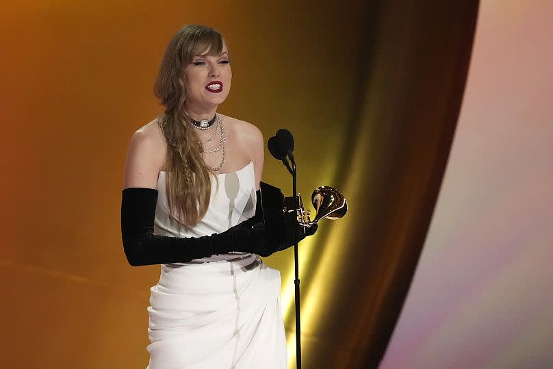 Taylor Swift at last night's Grammy Awards