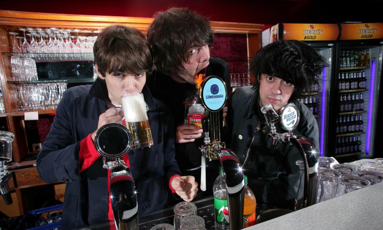 <span>‘The music scene for which booze was best’: James Righton, Jamie Reynolds and Simon Taylor-Davis of Klaxons in 2007.</span><span>Photograph: Mick Hutson/Redferns</span>