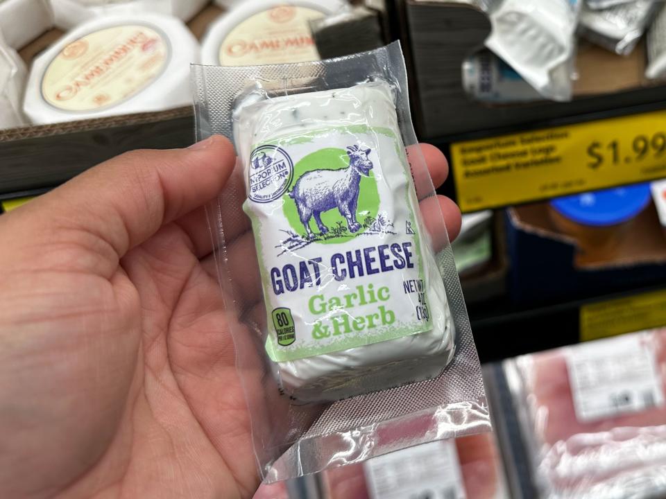 Aldi goat cheese, garlic and herb flavor