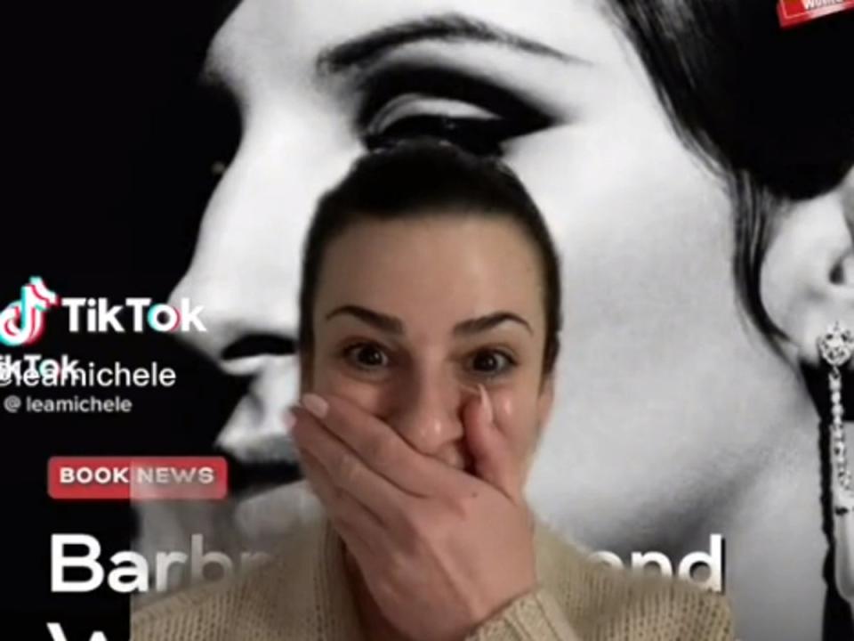 Lea Michele will ‘learn to read’ ahead of Barbra Streisand’s book release (TikTok / Lea Michele)