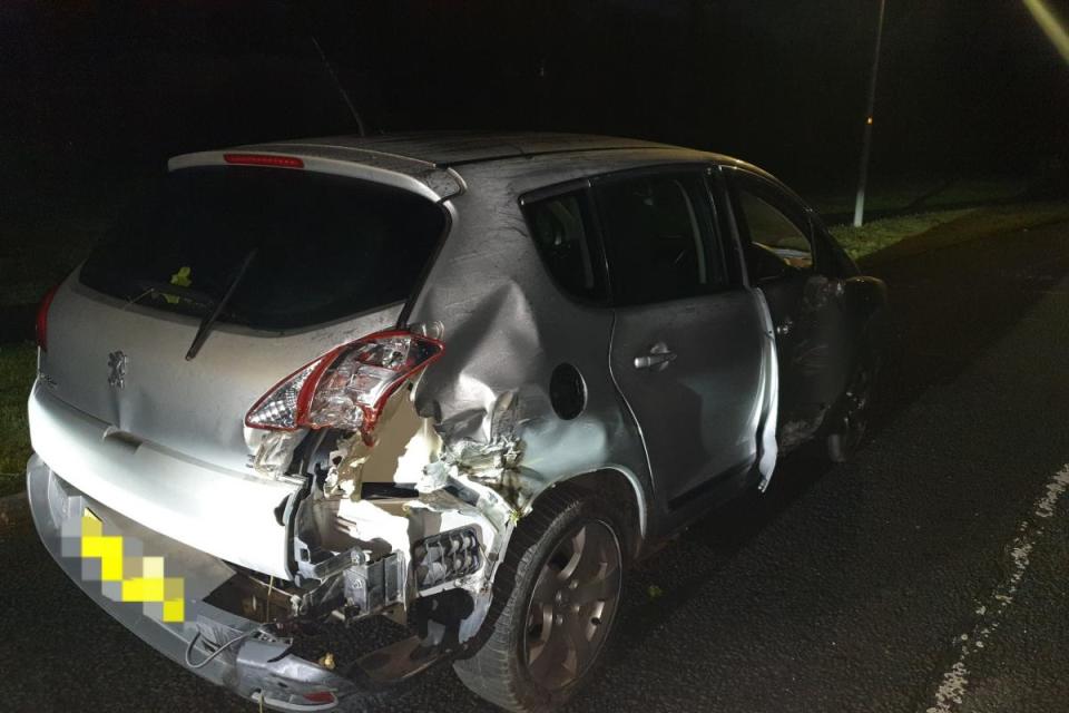 The smashed up car <i>(Image: Lancs Police)</i>