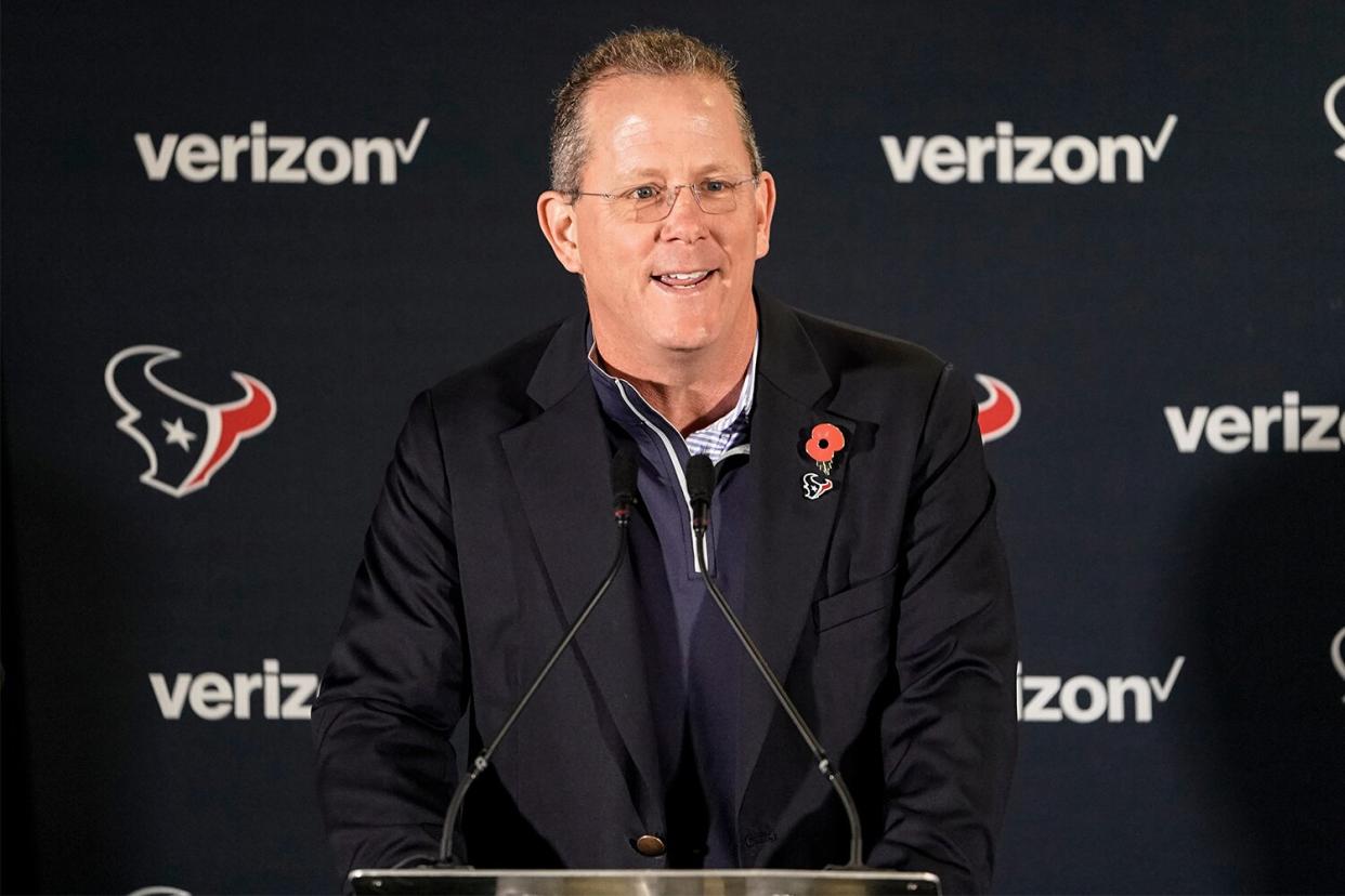 Jamey Rootes President of the Houston Texans during the media day / training session / press conference for Houston Texans at London Irish Training Ground, Hazelwood Centre Houston Texans., Media Day - 01 Nov 2019
