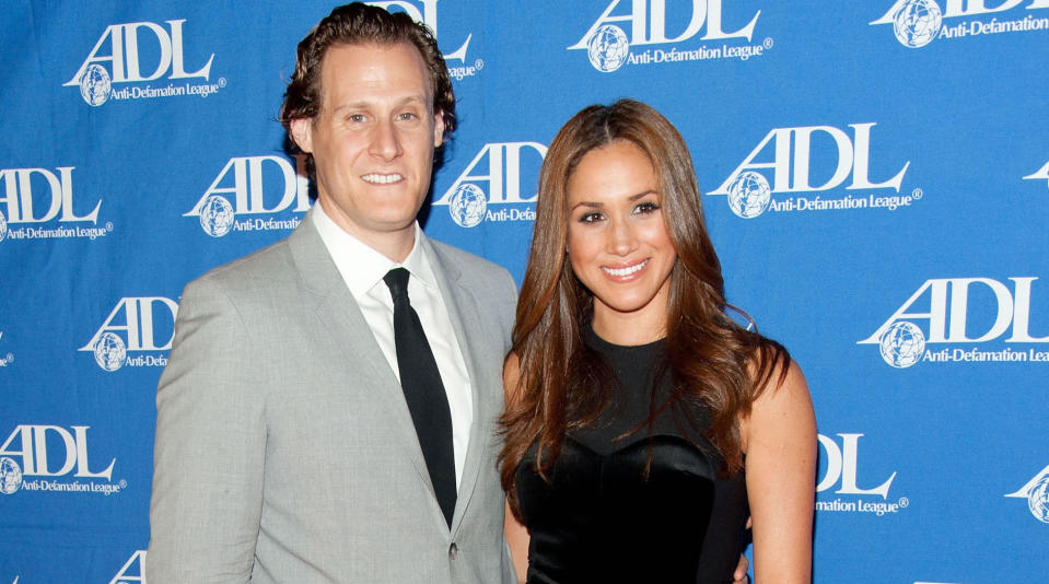 Meghan Markle and former husband Trevor Engelson photographed at an awards dinner in October 2011 [Photo: Getty]