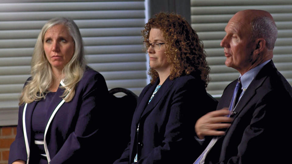 From left, Teller County, Colorado, prosecutors Jennifer Viehman and Beth Reed, and DA Dan May / Credit: CBS News