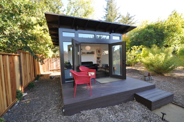 Studio shed with bathroom