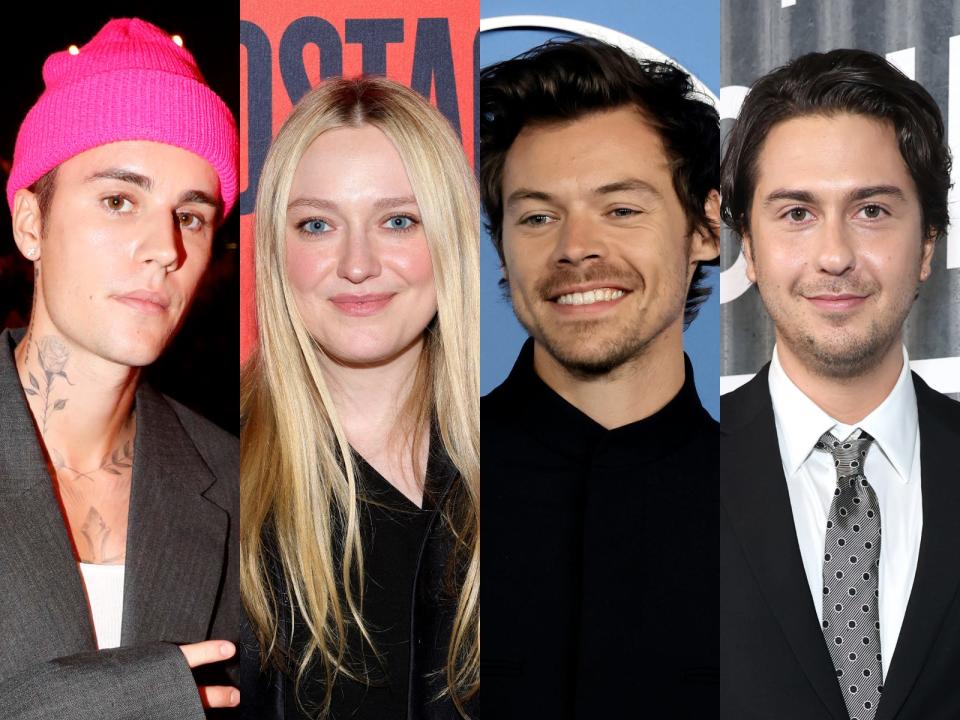 justin bieber dakota fanning harry styles and nat wolff