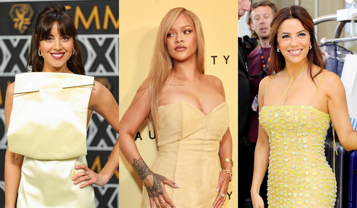 Rihanna, Eva Longoria and More Stars Bringing ‘Butter’ Yellow Fashion to the Red Carpet in 2024