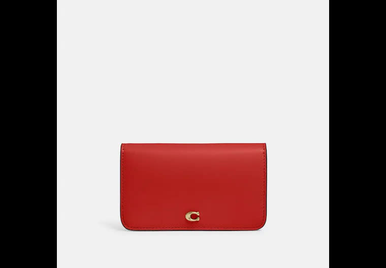 Slim Card Case In Colorblock. Image via Coach.