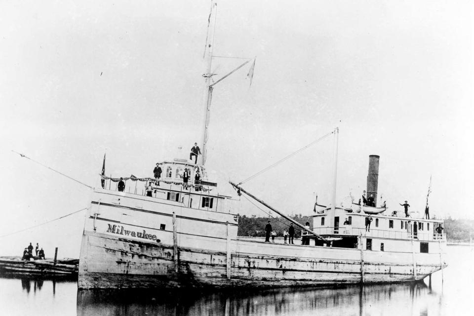<p>Michigan Shipwreck Research Association/Facebook</p> The 19th Century Ship Milwaukee