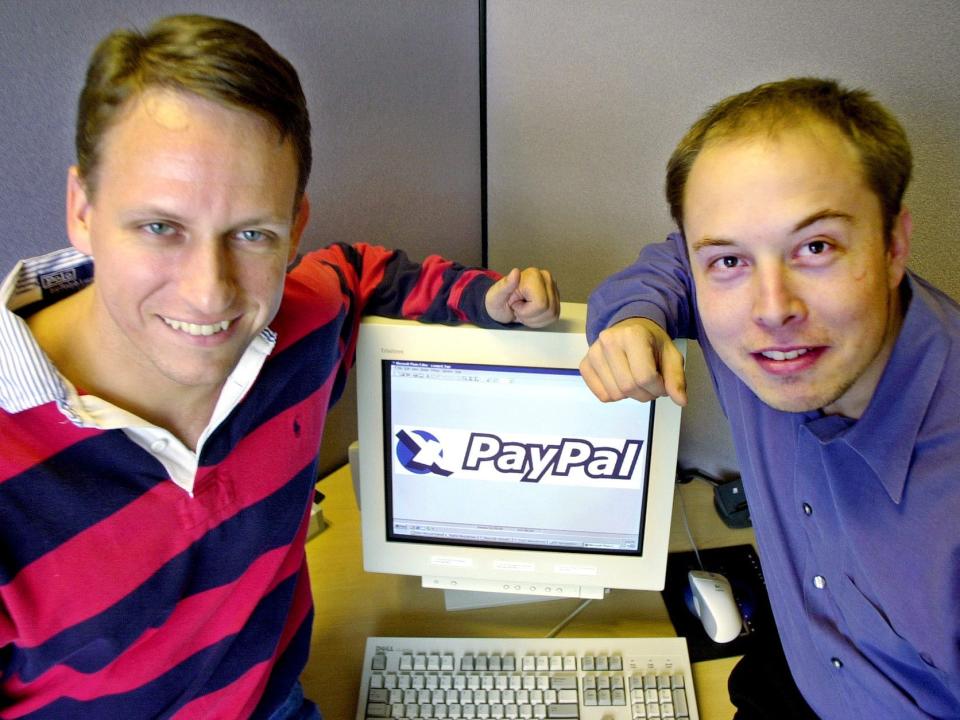 peter thiel elon musk early paypal