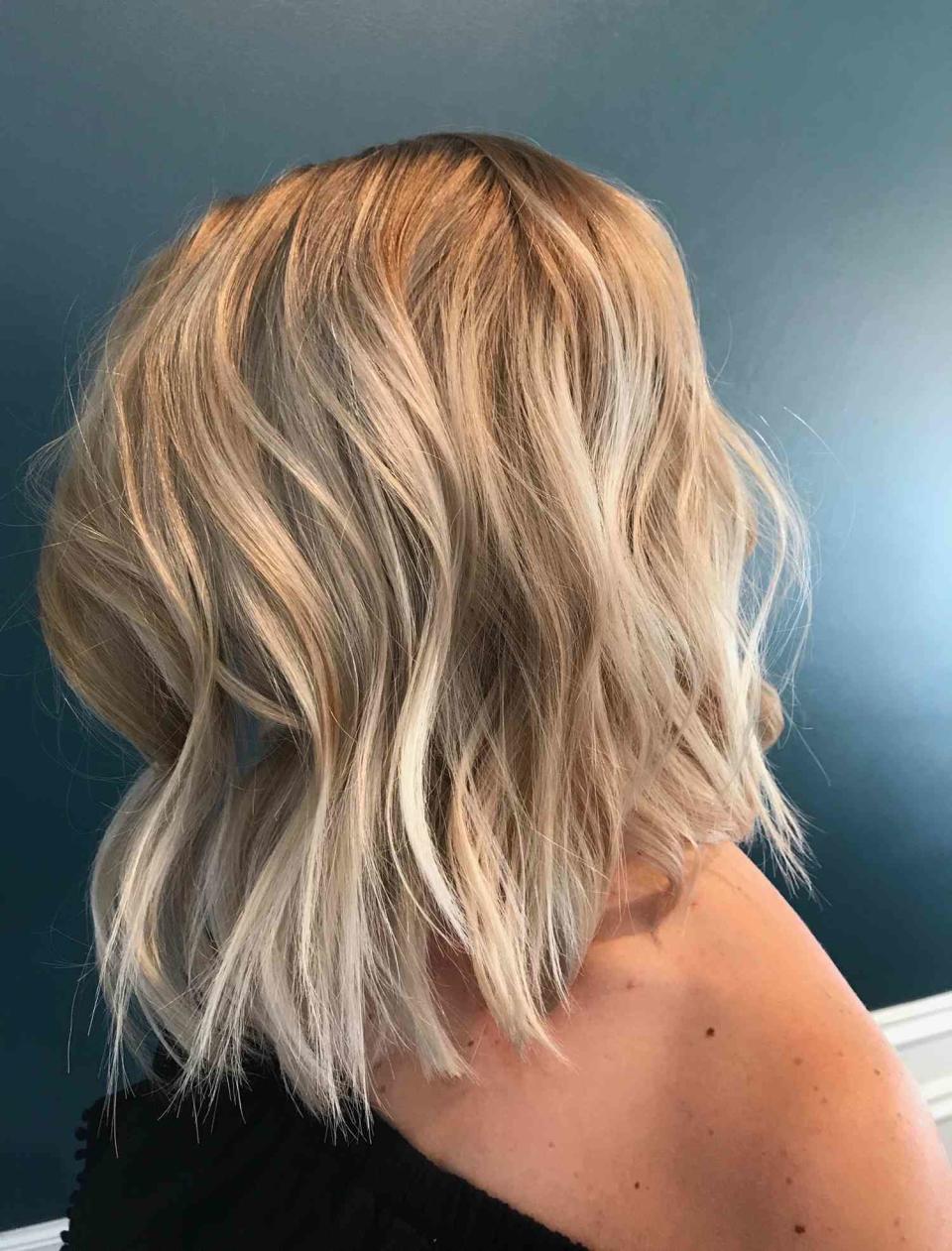 Icy blonde hair color