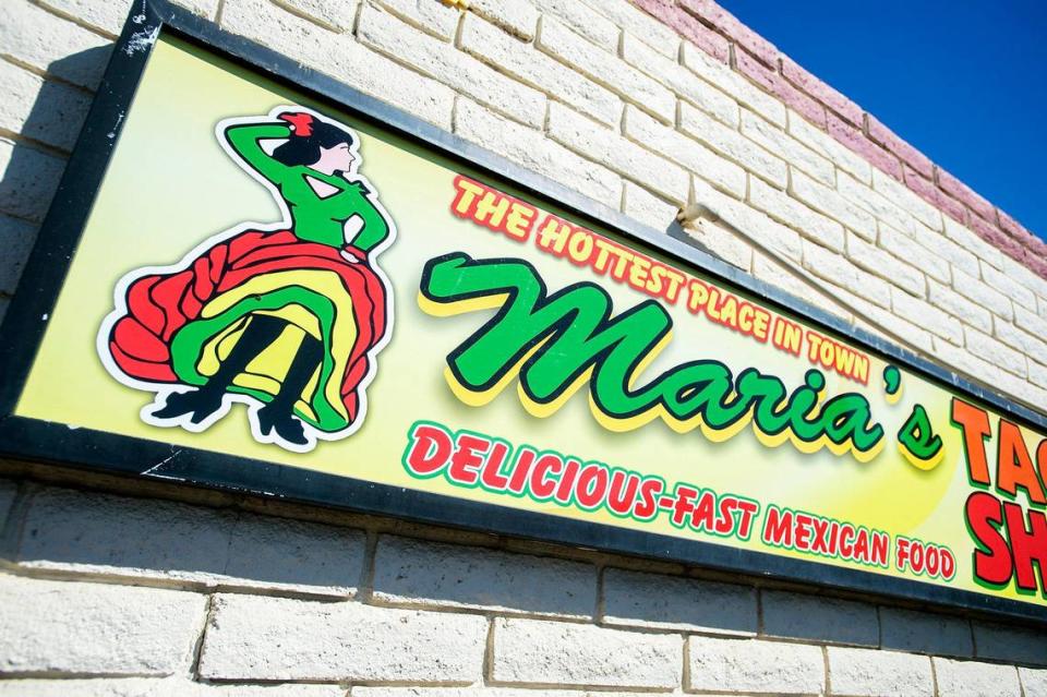 Maria’s Taco Shop located at 1750 R Street in Merced, Calif., on Monday, Oct. 14, 2024. The restaurant has been operating at the same location in Merced for 32 years.