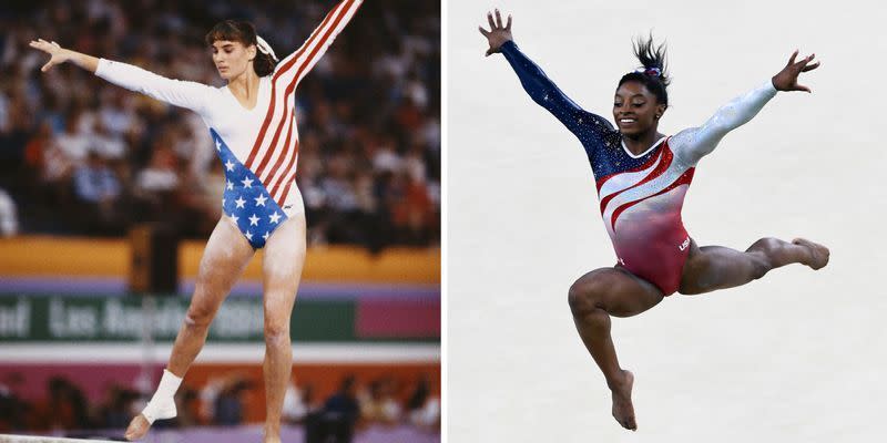 44 Pictures That Show How Much Team USA's Gymnastics Uniforms Have Changed Over the Years