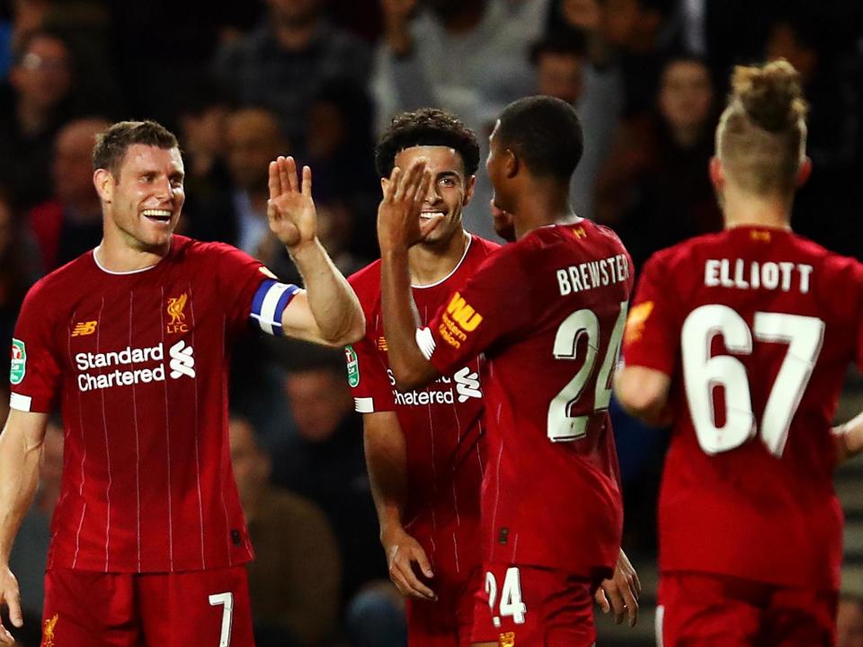 Liverpool recorded a 2-0 third round over MK Dons on Wednesday: Getty Images