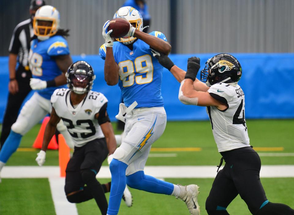 Slowed by injuries last year, Chargers TE Donald Parham is looking to break out in his fourth NFL season.