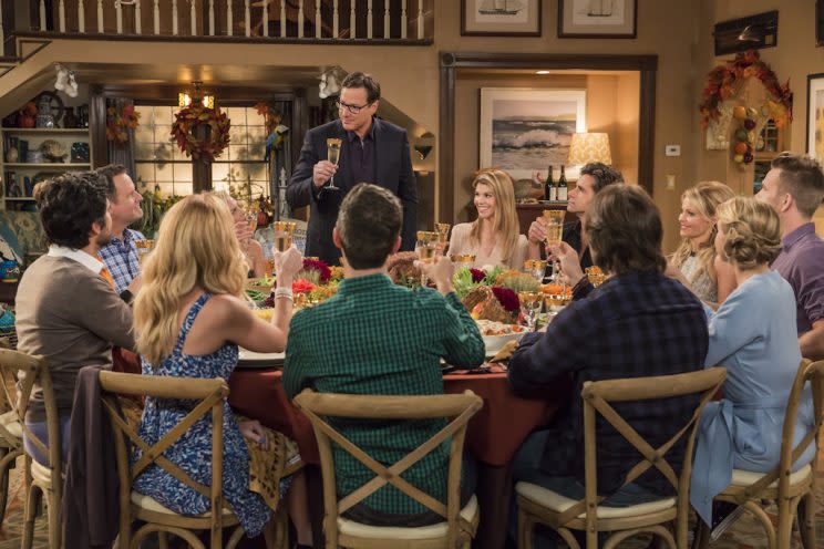 Dave Coulier, Bob Saget, Lori Loughlin, John Stamos, Candace Cameron Bure, Jodie Sweetin (Credit: Michael Yarish/Netflix)