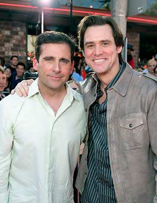 Steve Carell and Jim Carrey at the Los Angeles premiere of 20th Century Fox's  Dr. .Seuss' Horton Hears a Who