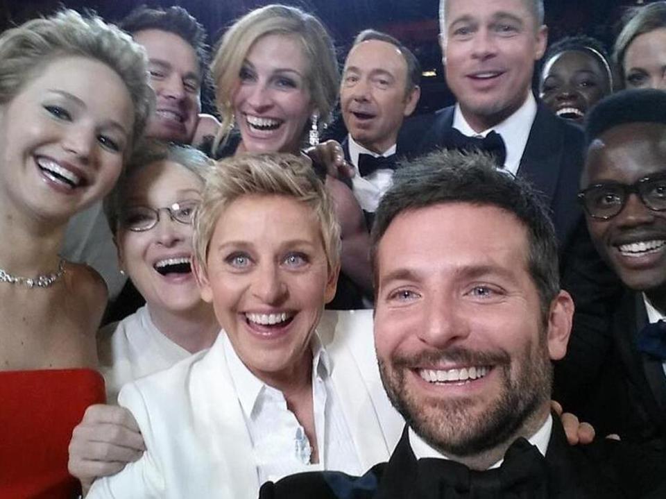 oscar selfie ellen degeneres