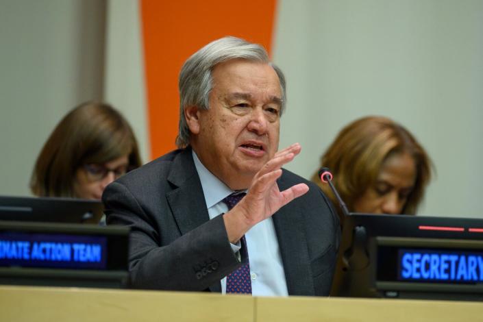 聯合國秘書長古特瑞斯(Antonio Guterres)。 (圖:推特@antonioguterres)