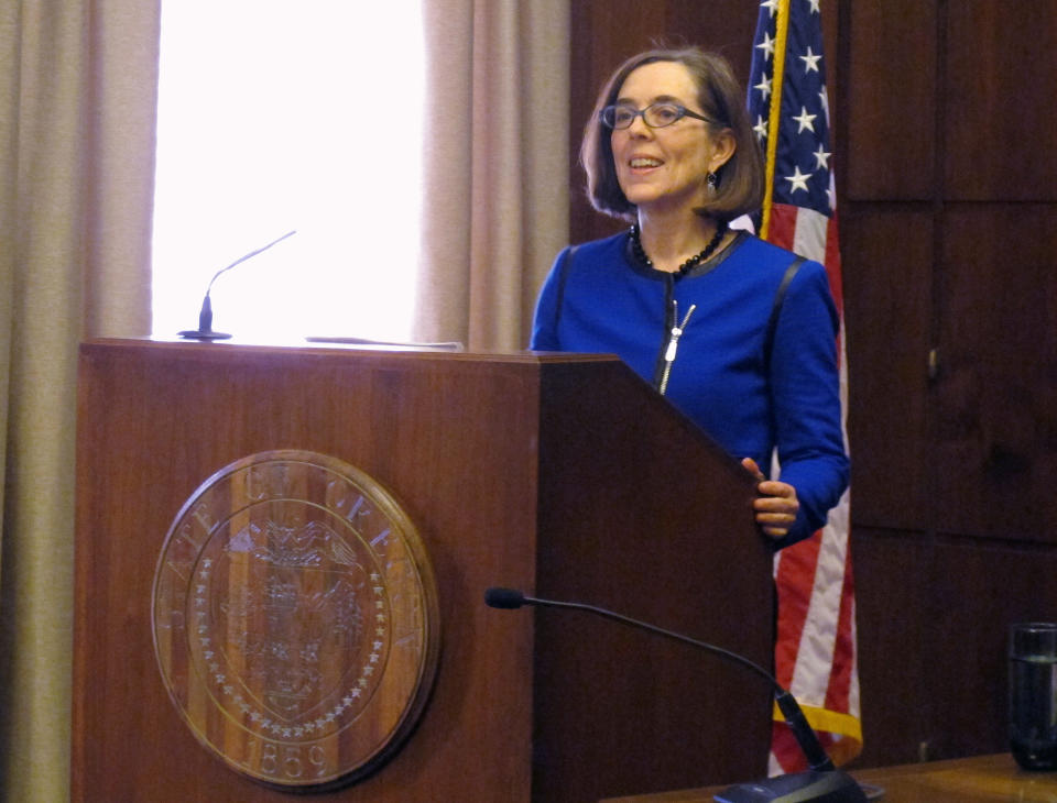 Oregon Gov. Kate Brown, who is openly bisexual, <a href="http://us2.campaign-archive1.com/?u=41b11f32beefba0380ee8ecb5&id=b74b3ce0e7" target="_blank">released a statement</a>: <blockquote>Indiana’s new law offends me. No individual, regardless of where they live or whom they love, should suffer discrimination. I urge state leaders in Indiana to take swift action to prohibit discrimination and reverse the damaging impact of this law. Oregonians continually demonstrate a strong belief in fairness and equal treatment under the law. As recently as 2013, Oregon voters have defeated proposals similar to Indiana’s law, underscoring our shared values and rejecting discrimination. I encourage Oregonians to join me in expressing their concerns about this erosion of individual rights in Indiana and anywhere it may occur.</blockquote>