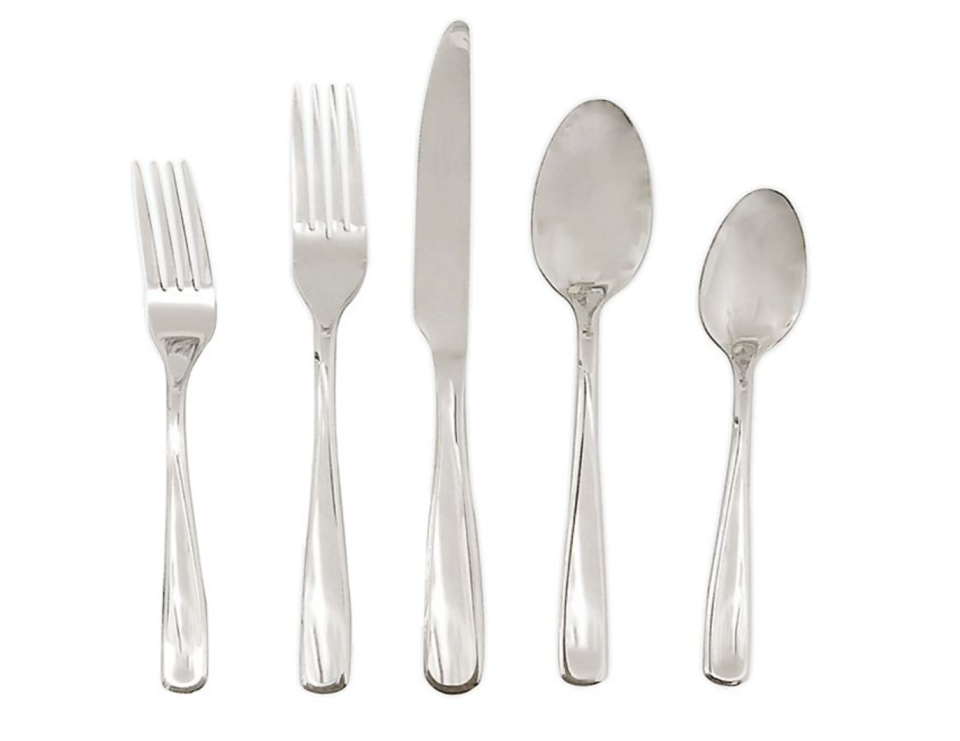 2) Simply Essential Stainless Steel Mirror Flatware Collection