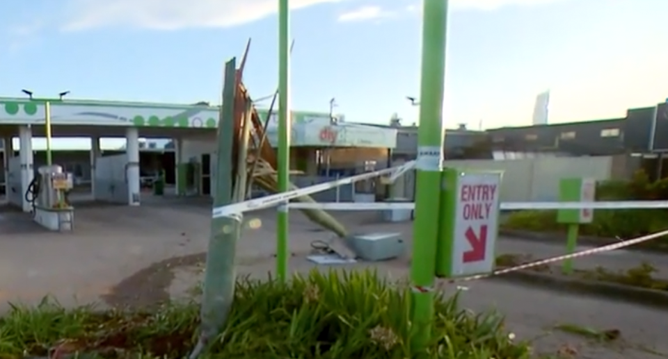 A Queensland Lamborghini that crashed at a car wash.  