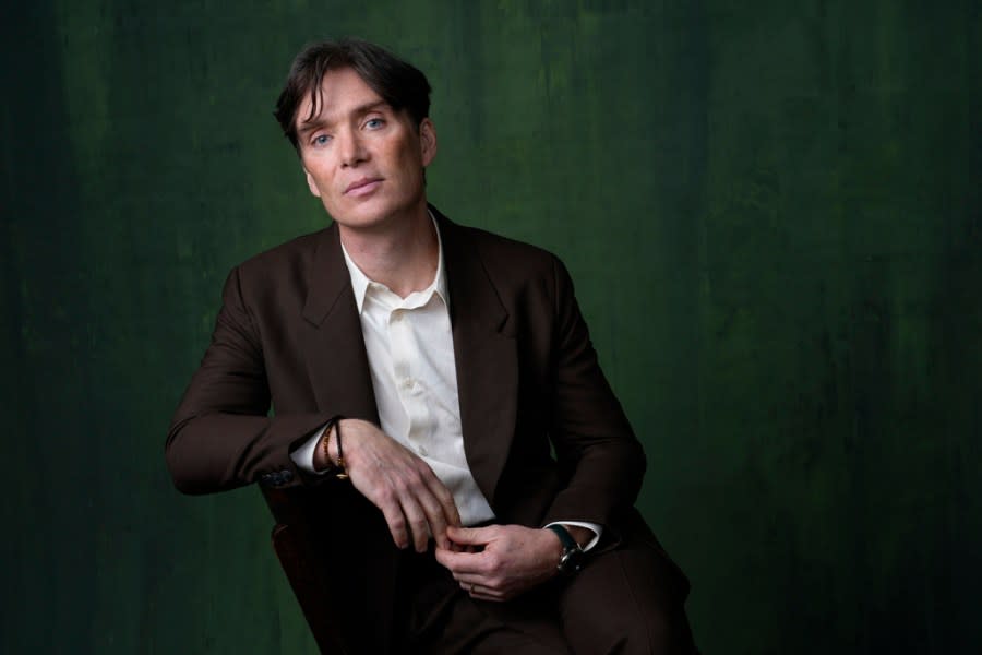 Cillian Murphy poses for a portrait during the 96th Academy Awards Oscar nominees luncheon on Monday, Feb. 12, 2024, at the Beverly Hilton Hotel in Beverly Hills, Calif. (AP Photo/Chris Pizzello)
