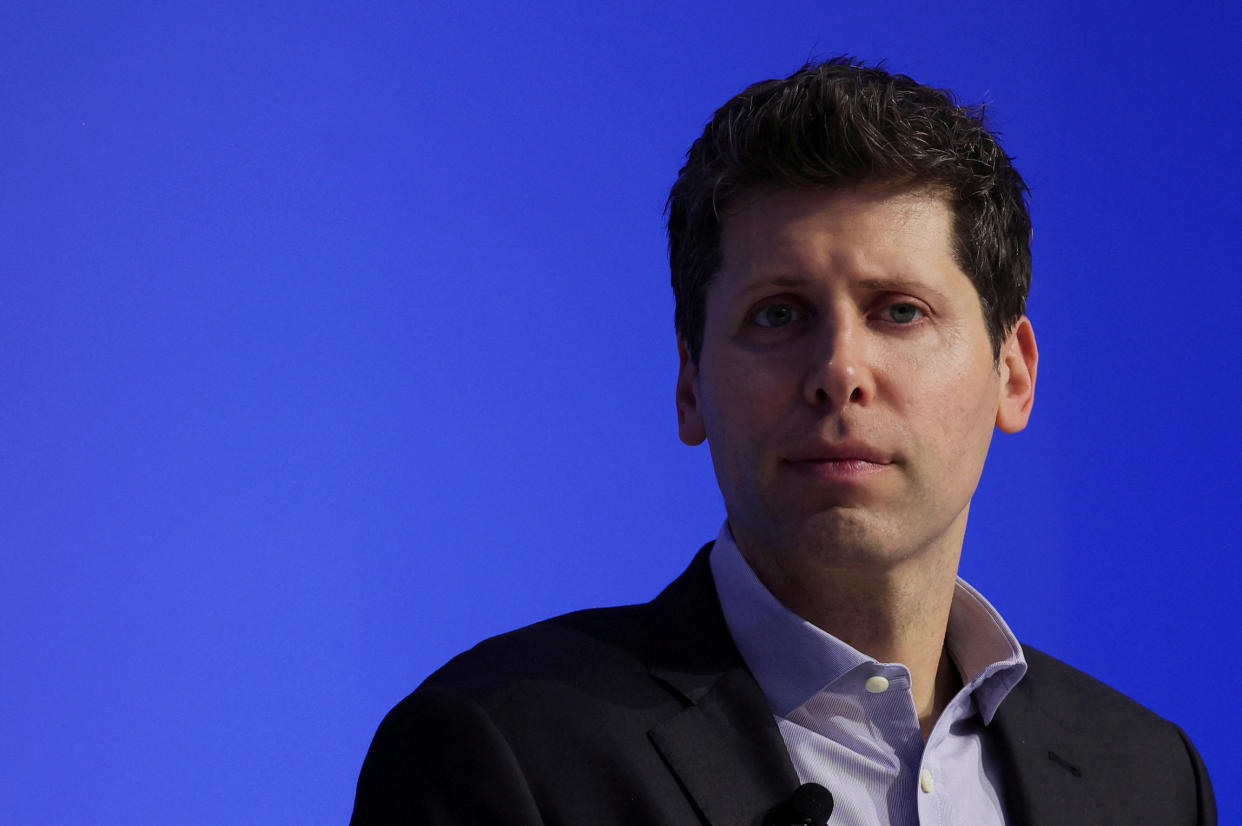 FILE PHOTO: Sam Altman attends the Asia-Pacific Economic Cooperation (APEC) CEO Summit in San Francisco, California, U.S. November 16, 2023. REUTERS/Carlos Barria/File Photo