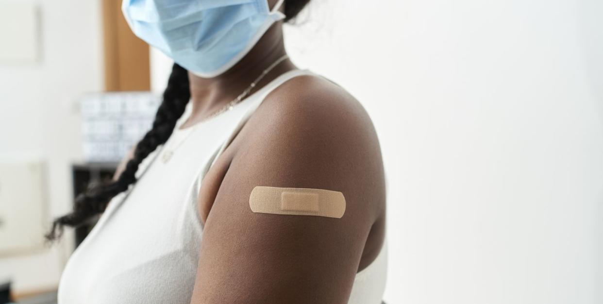 woman after vaccine