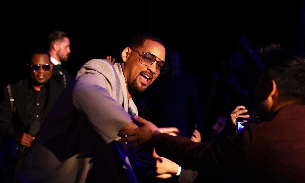 <span>Will Smith at the European premiere of Bad Boys: Ride or Die this week.</span><span>Photograph: Sebastian Reuter/Getty Images for Sony Pictures</span>