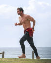 <p>Giving the Hoff a run for his money with that Baywatch-style run. <br>Source: Media Mode </p>