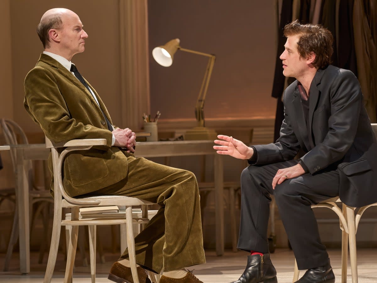 Mark Gatiss and Johnny Flynn in ‘The Motive and the Cue’ (Mark Douet)