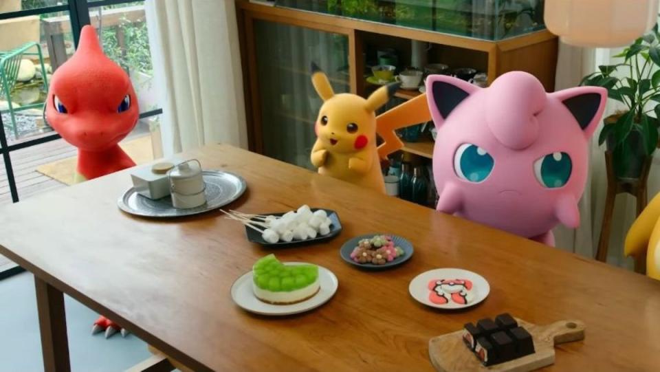 Pokemon Camping web series, Pokemon at th table