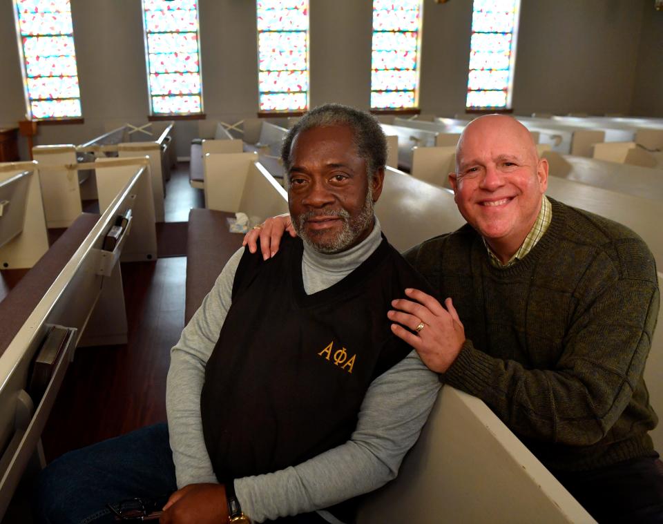 A story about the donation of a kidney by Tim Yandell, right, to Eddie Jordan was part of the Abilene Reporter-News' first-place Community Service award in the 2021 Texas APME contest. The story also won honorable mention in Features.