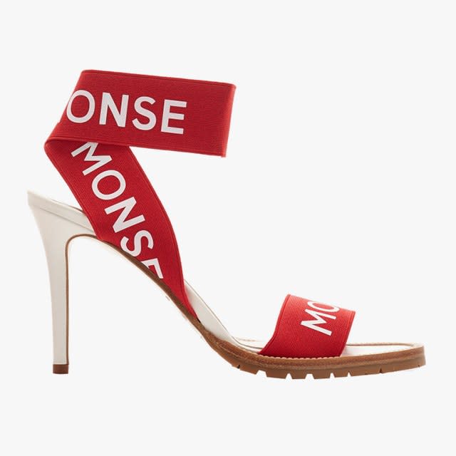 Monse Logo-Printed Canvas Sandals