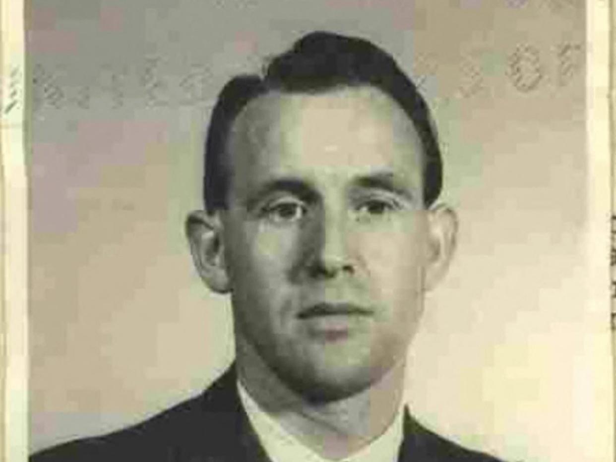 <p>A photograph of Friedrich Karl Berge in 1959, the year he moved to the US</p> (US Department of Justice via AFP)