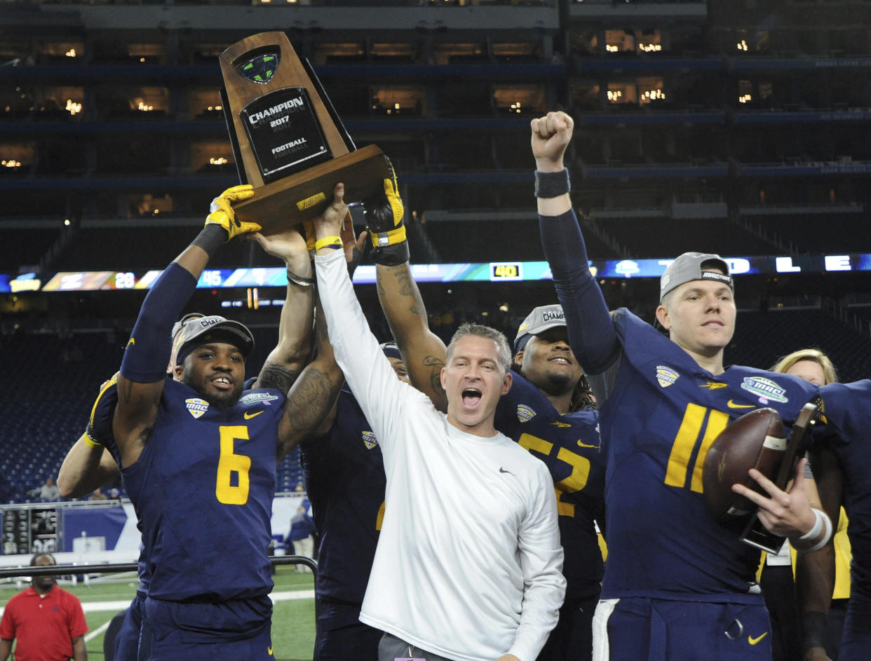 Toledo defeated Akron 45-28 in the Mid-American Conference championship. (AP Photo/Jose Juarez)