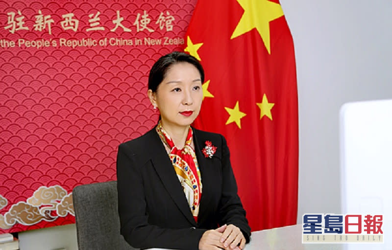中國駐紐大使吳璽重申香港和新疆事務是中國的內政。網上圖片