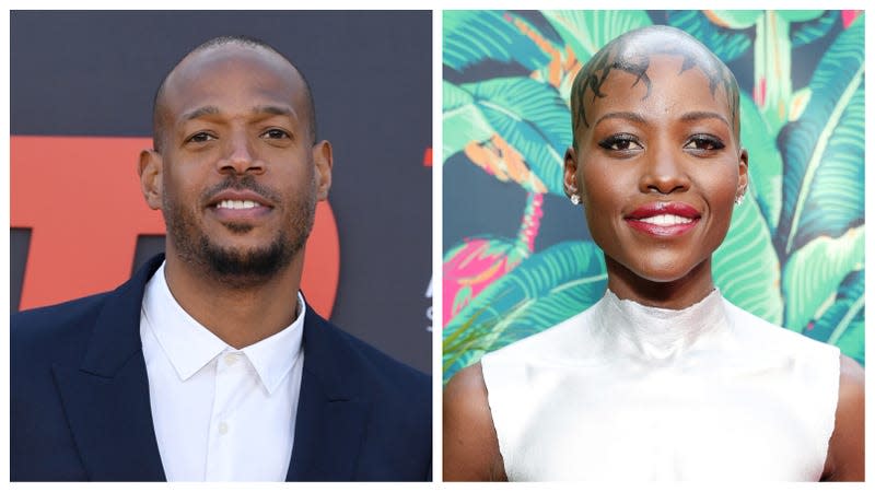 Marlon Wayans, left; Lupita Nyong’o.