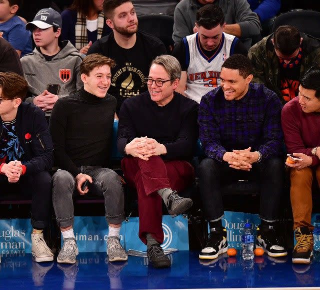 James Broderick seems to be growing up so fast after hitting up an NBA game with dad on Sunday.