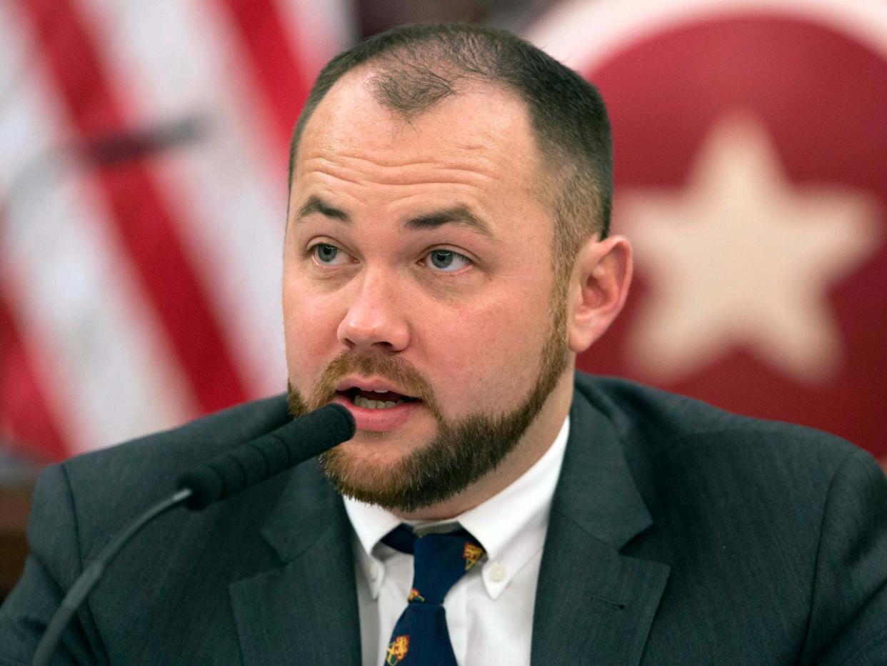 New York city council speaker Corey Johnson, who is gay, said he is reluctantly repealing the ban: AP