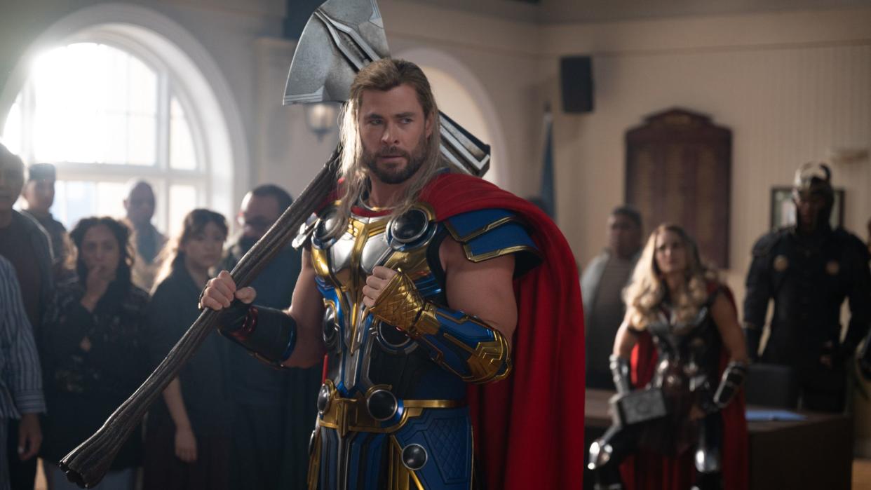  Chris Hemsworth in Thor: Love and Thunder. 