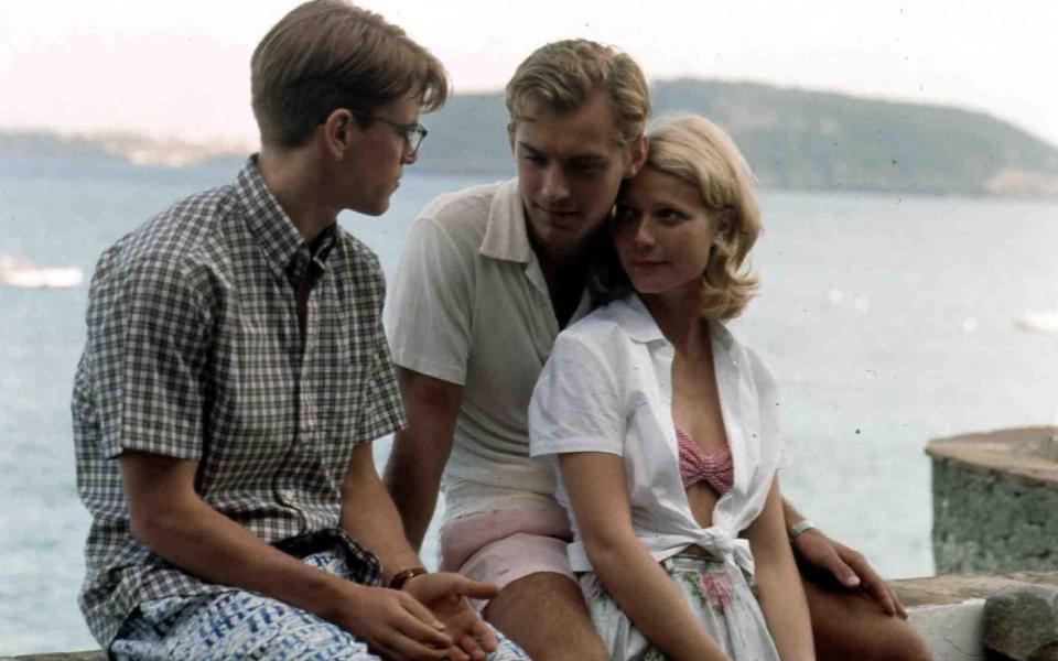 Matt Damon, Jude Law, Gwyneth Paltrow στο The Talented Mr. Ripley.