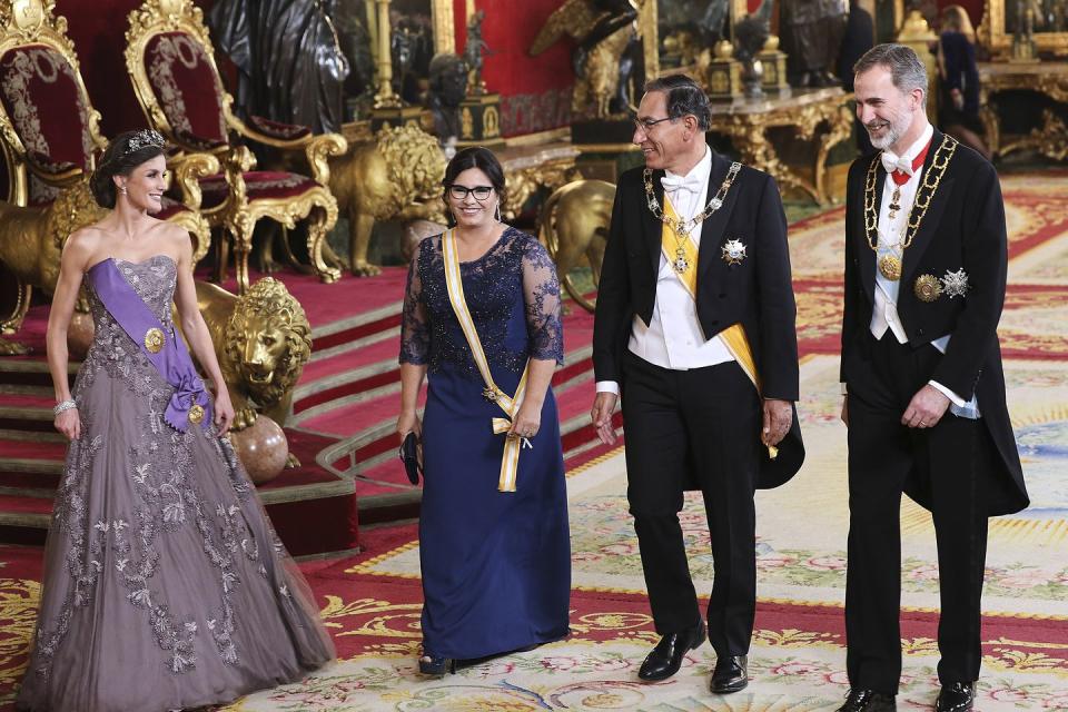 Spanish Royals Host A Gala Dinner For President Of Peru And His Wife