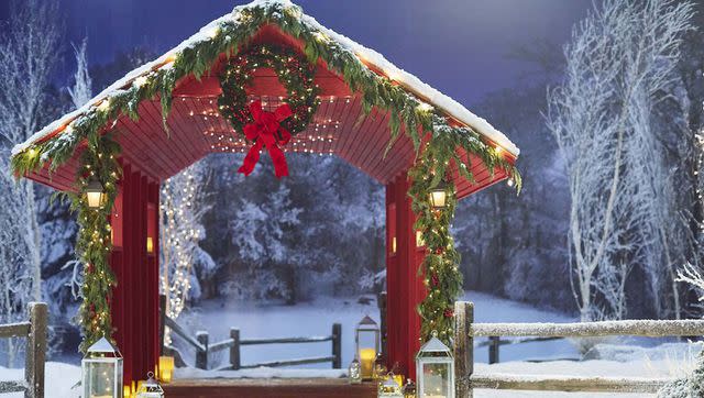 <p>courtesy Dr. Christmas</p> Set decoration for a Hallmark movie created by Dr. Christmas