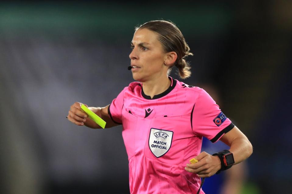 Stephanie Frappart is one of three women listed to referee matches at the men’s World Cup in Qatar later this year (Mike Egerton/PA) (PA Archive)