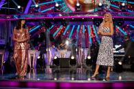 <p>Tess Daly and Claudia Winkleman reunite on the dance floor, while keeping a safe distance.</p>